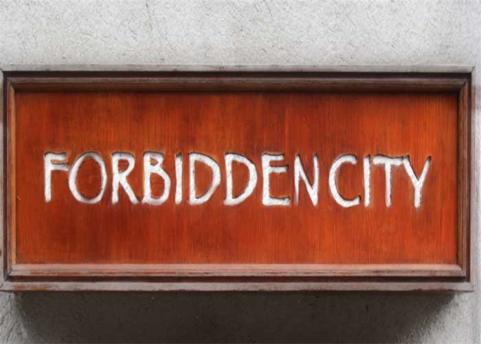 Forbidden City, photographed for New York on Tap