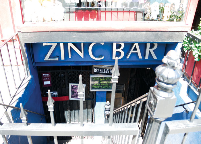 Zinc Bar, photographed for New York on Tap