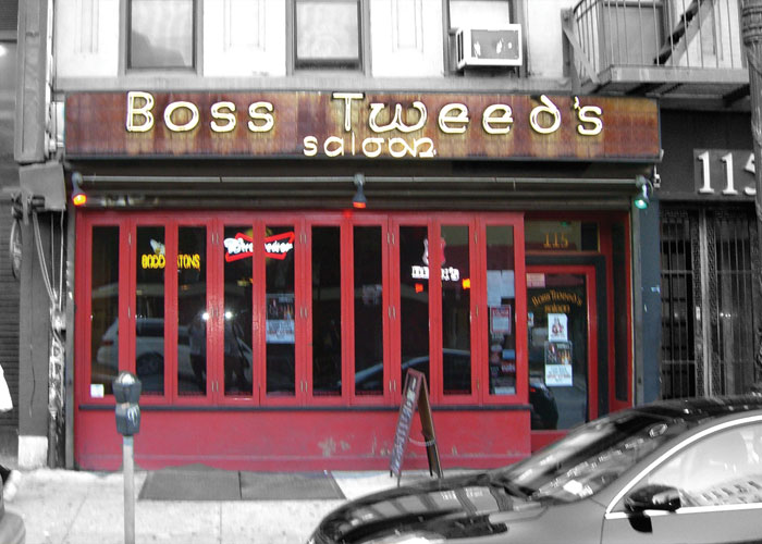 Boss Tweed's Saloon, photographed for New York on Tap