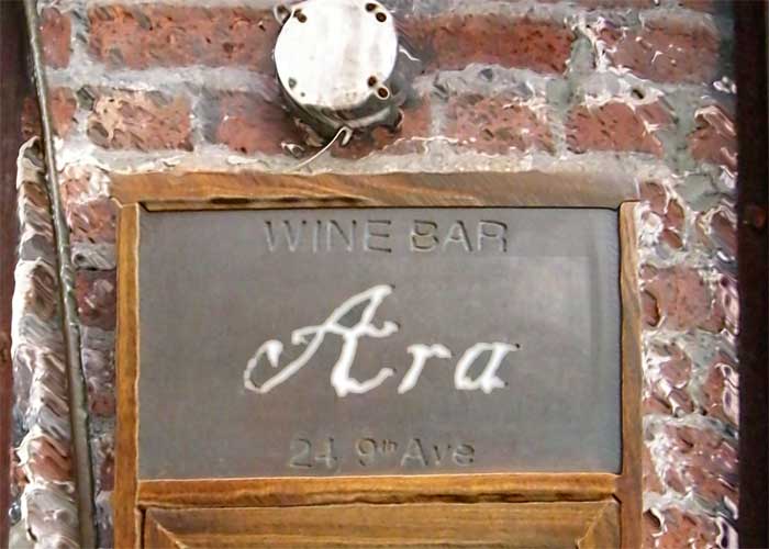 Ara Wine Bar, photographed for New York on Tap