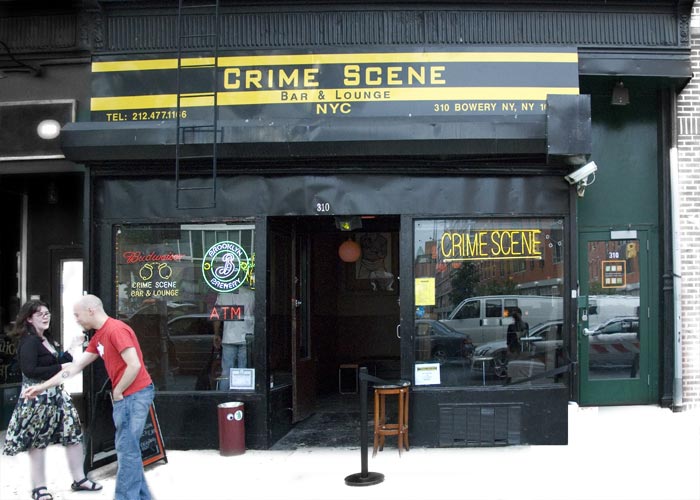 Crime Scene Bar and Lounge, photographed for New York on Tap