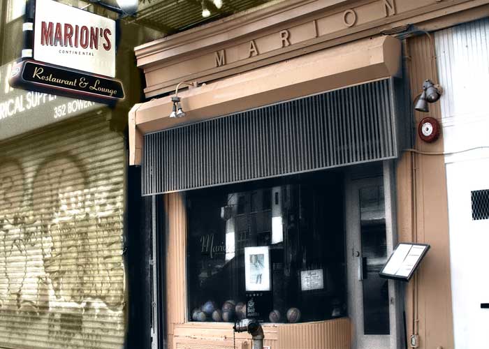 Marion's Continental, photographed for New York on Tap