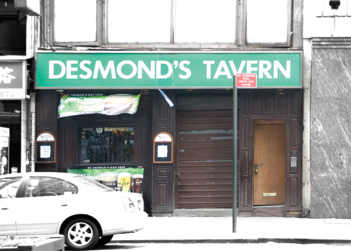 Desmond's Tavern, photographed for New York on Tap