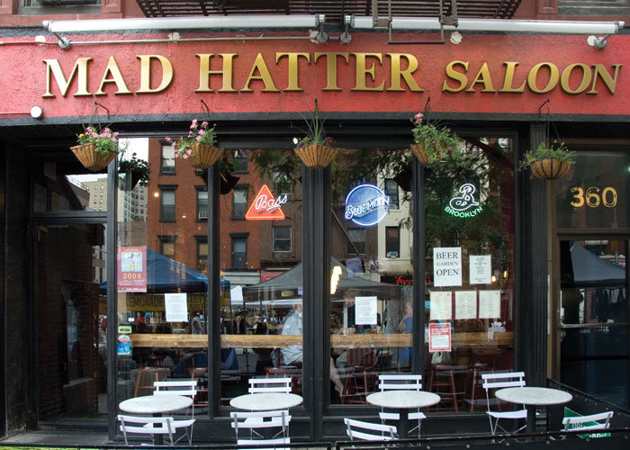 The Mad Hatter Saloon, photographed for New York on Tap