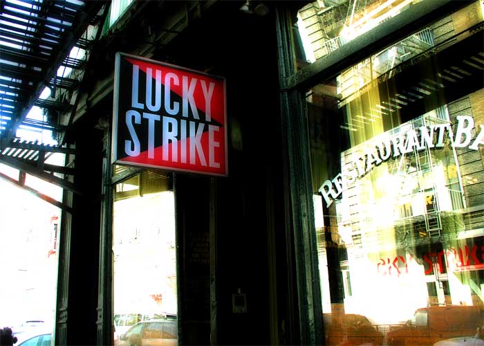 Lucky Strike, photographed for New York on Tap